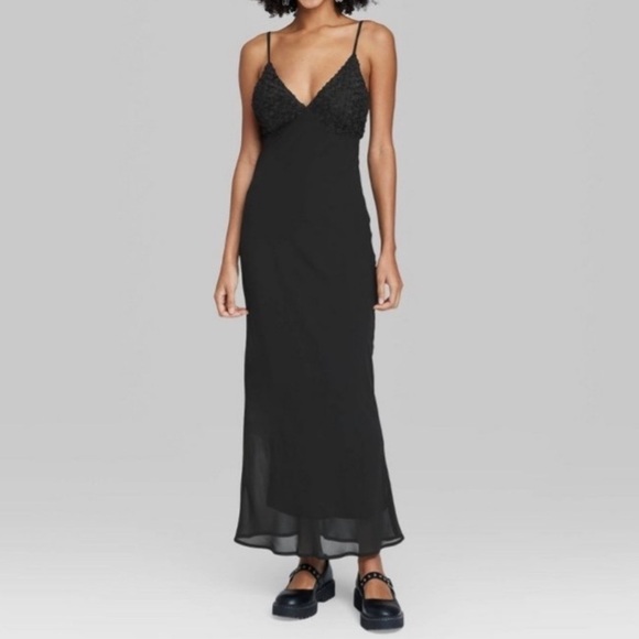 Women's Sleeveless Rosette Cup Maxi Dress - Wild Fable - Picture 1 of 7